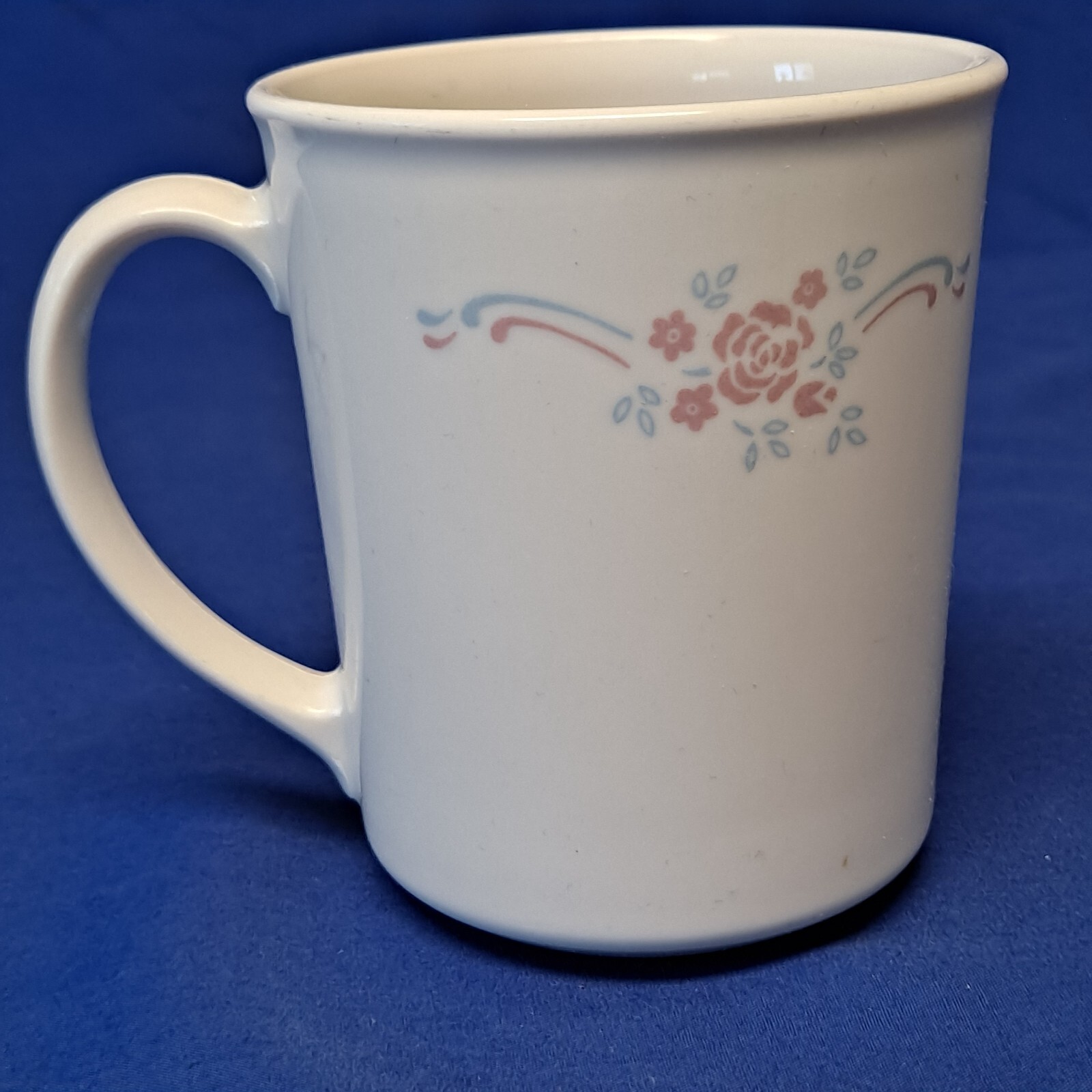 Vintage Corning Corelle ENGLISH BREAKFAST COFFEE MUG Tea Cup Stoneware Pink