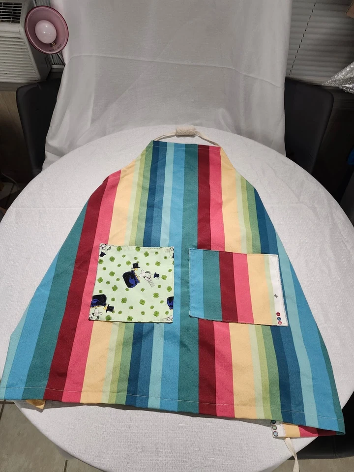 Delantal a rayas hecho a mano de gran tamaño Snoopy Peanuts  Foto 2 de 4