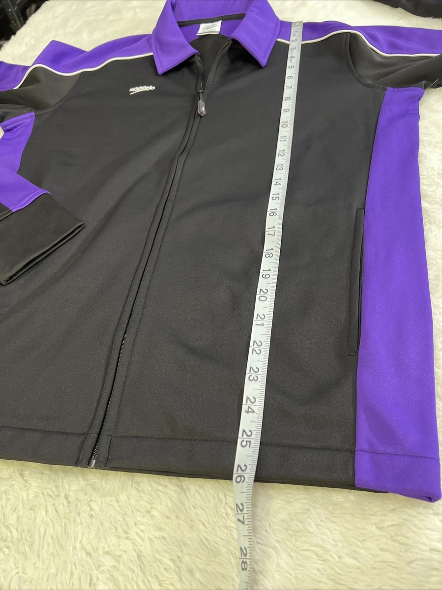 Speedo szXS Mens long Sleeve Athletic Jacket full zip logo