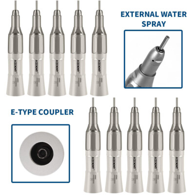 10Pcs Dental 1:1 Low Speed Handstück Straight Nosecone E-type Handpiece