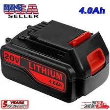 20V 4.0Ah MAX Lithium-ion Battery for Black and Decker 20 Volt LBXR20 LB20 LBX20