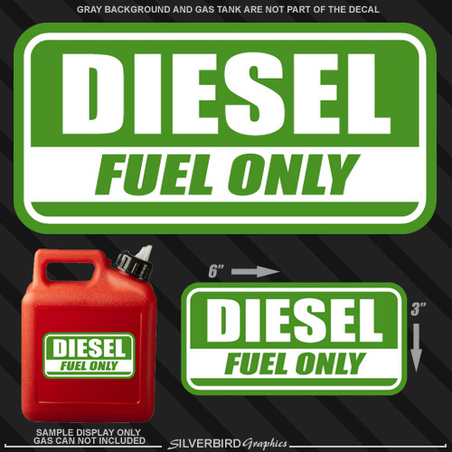 5pcs For DIESEL ONLY Vinyl Sticker Decal Label Oil Warning Fuel Cap Vinyl Safety