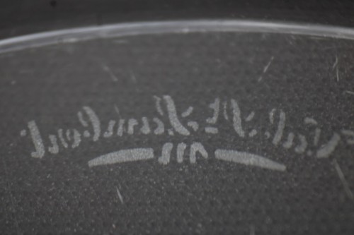 St Lambert Brussels Etched Fruit Crystal 13" Plate - Picture 4 of 12