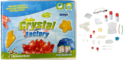 Science4you Crystal Factory Expirement Kit - BRAND NEW Sealed