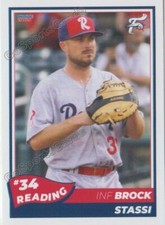 2021 Reading Fightin Phils Update Brock Stassi RC Rookie Philadelphia Phillies