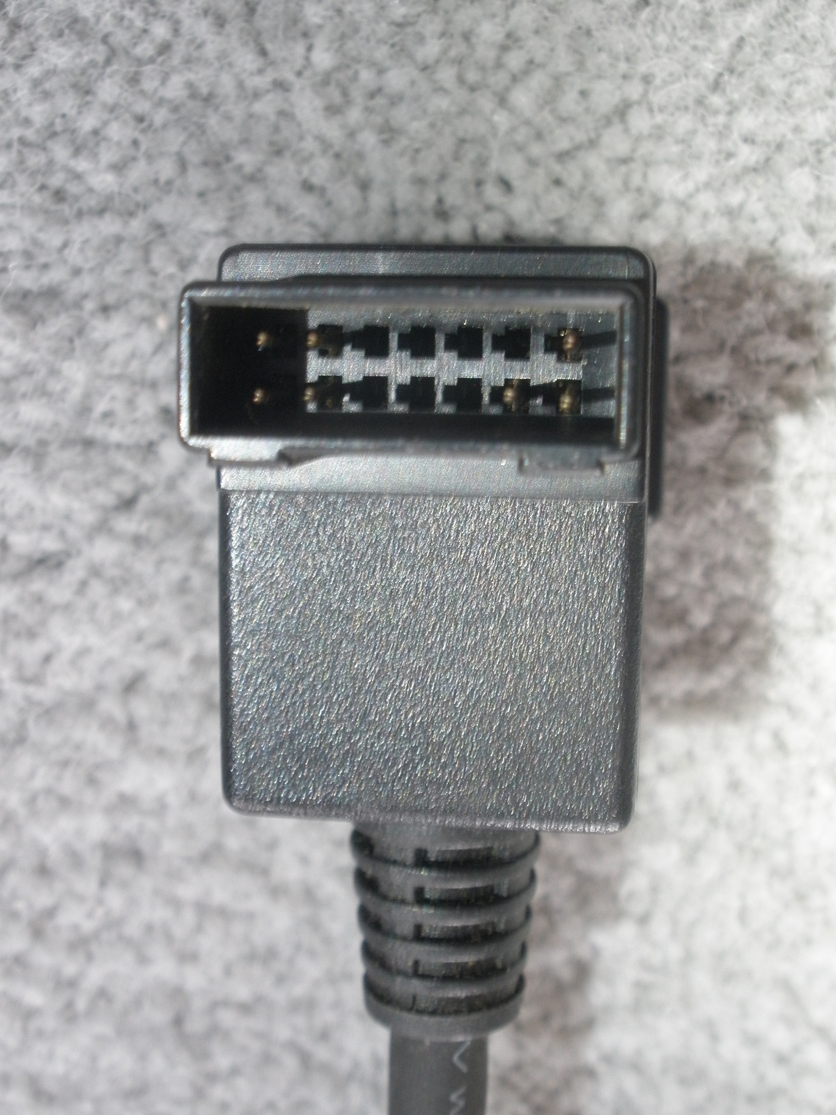 Sears VM-RF71AS RF CONVERTER A/V cable, for HITACHI camcorders.  Ch 3/4 Switch.