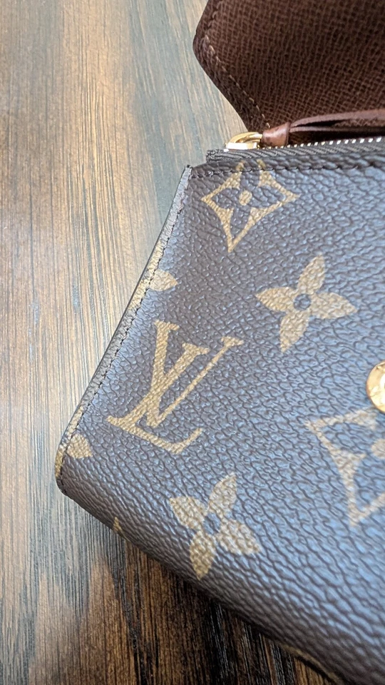 Louis Vuitton Monogram Portefeuille Victorine Marron Trifold Wallet - Image 4 of 4