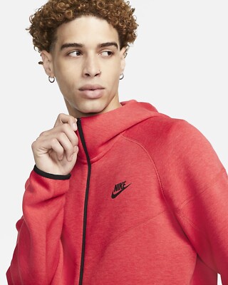 Nike Tech Fleece Hoodie Jacket Light University Red FB7921