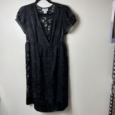 Motherhood Maternity Women's Size Large Black Lace Lined Dress Cruise Stretch | eBay Motherhood Maternity Women's Size Large Black Lace Lined Dress Cruise Stretch | eBay