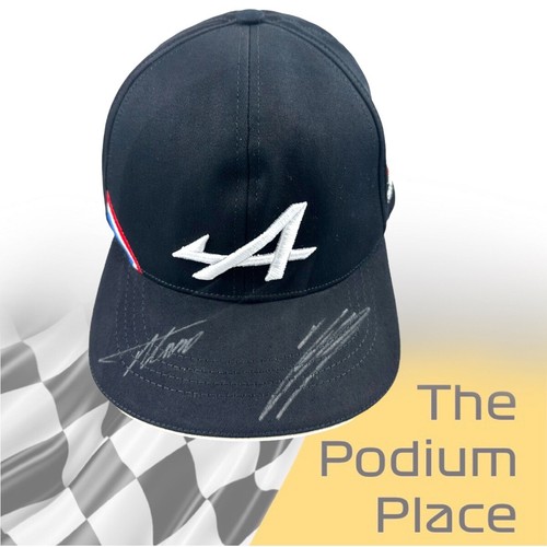 Fernando Alonso & Esteban Ocon signierte Alpine Formel 1 Kappe - Bild 2 von 7