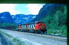 CNR 9614 GP40-2W, Skeena, BC, 07/82; Kodachrome Original