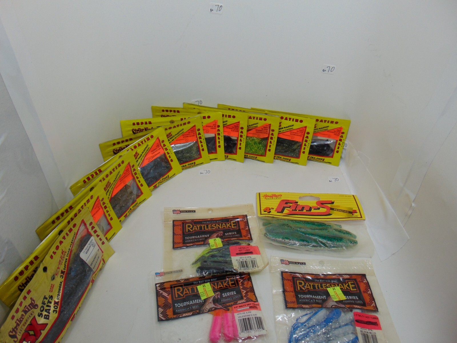 RATTLE SNAKE AND   strike king soft plastic FISHING LURES , LOT OF 14 PACKS - Image 6