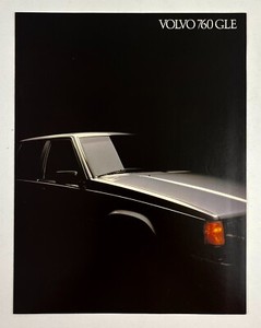 1982 Volvo 760 GLE Luxury Sedan New Model Vintage Dealer Promo Sales Brochure