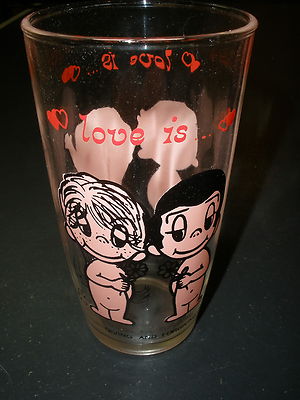 Vintage Love Is Giving Forgiving Large Glass KIM 1970s Nude Boy Girl eBay