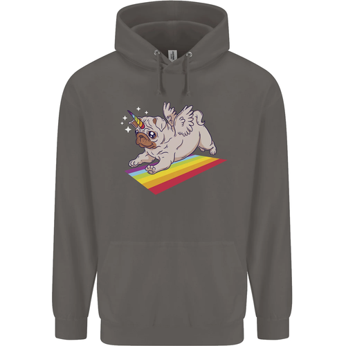 Sudadera con capucha 80 % algodón A Unicorn Pug Dog para hombre - Imagen 80 de 108