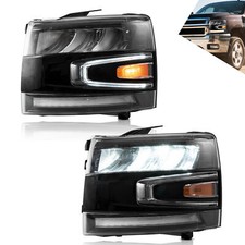 Vland Led Headlights 2007-13 Chevy Silverado 1500 2500hd 3500hd With Sequential