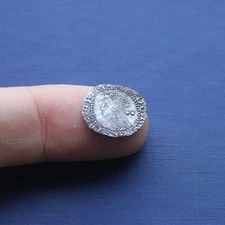 Hammered Silver Coin Elizabeth 1st Half Groat c 1602 AD