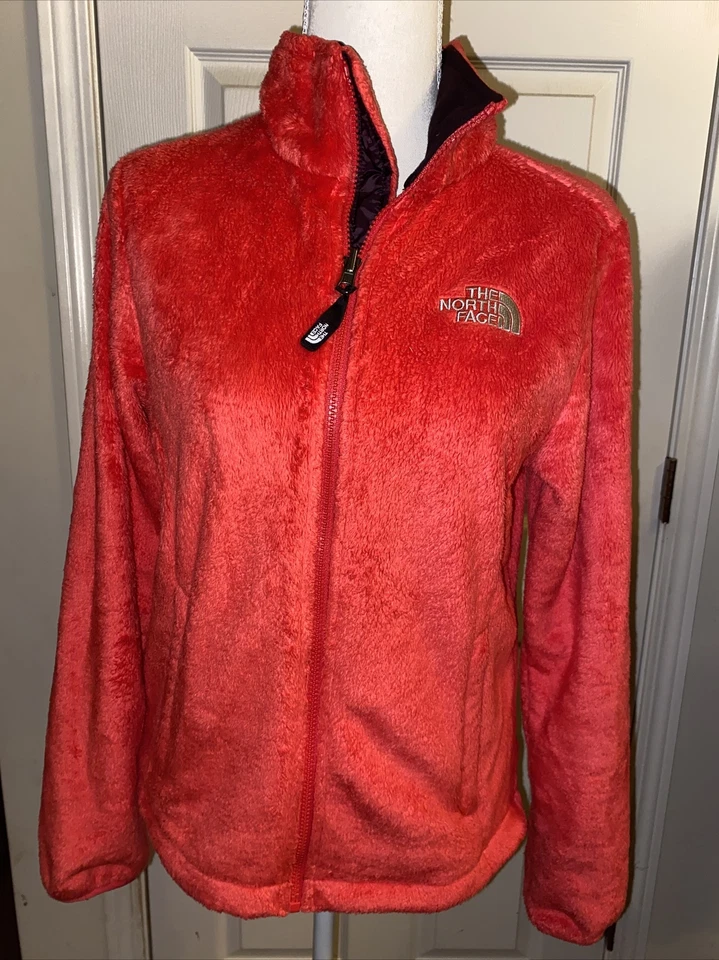Chaqueta para mujer The North Face polar difusa cremallera completa talla pequeña naranja/rojo