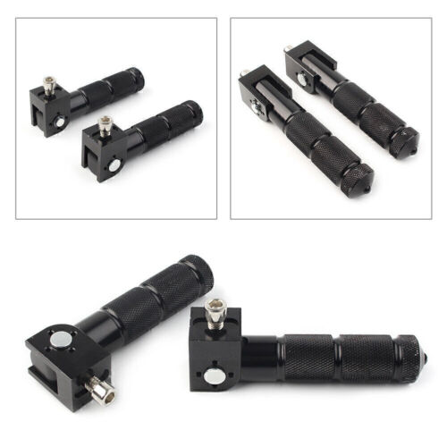 2pcs CNC Universal Foldable Foot Pegs Footrests Motorcycle Bike Rear Pedals