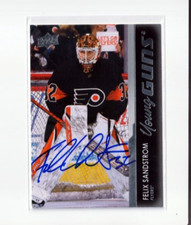 FELIX SANDSTROM autographed '21/22 PHILADELPHIA FLYERS 