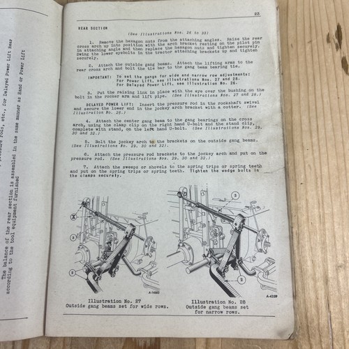 Cultivador Farmall HM238 manual del propietario cosechadora McCormick Deering Intl - Imagen 5 de 7
