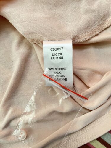 New W/O Tag Together Womens Peachy Pink Tunic Top with Lace & Mesh Panel Size 20 - Picture 12 of 15