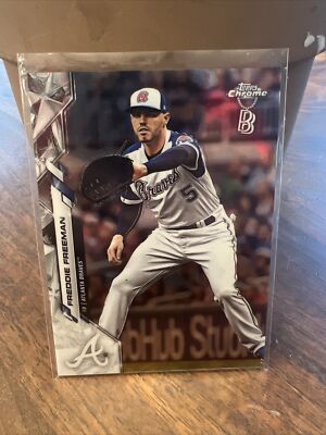 Freddie Freeman 2020 Topps Chrome Baseball Atlanta Braves #131 Baseball Card