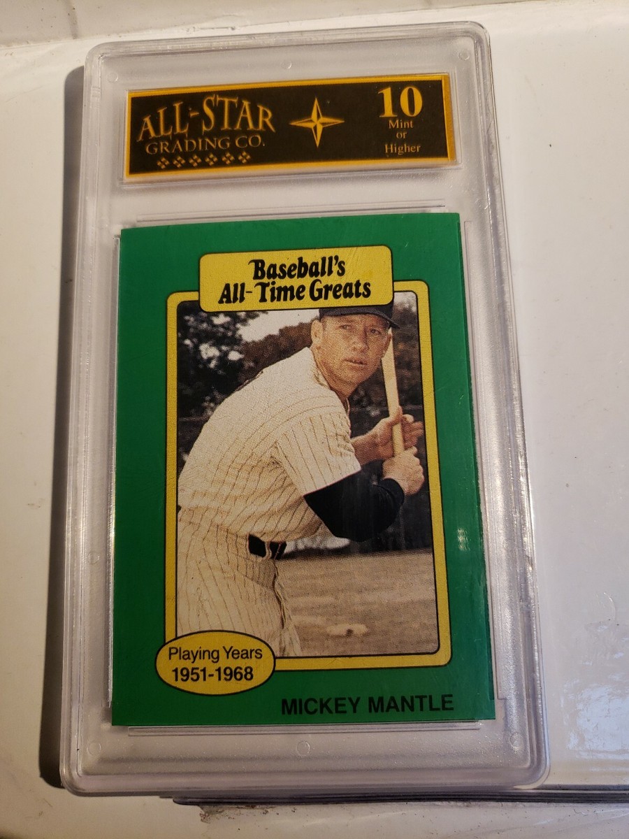 BASEBALL'S ALL TIME GREATS MICKEY MANTLE CARD ALL-STAR GRADING