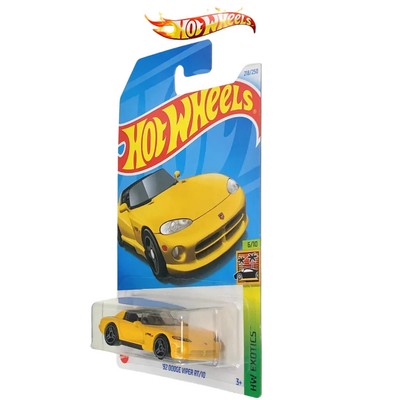 Hot Wheels 92 Dodge Viper RT 10 2024 HW Exotics 6/10 Yellow Color Diecast Car