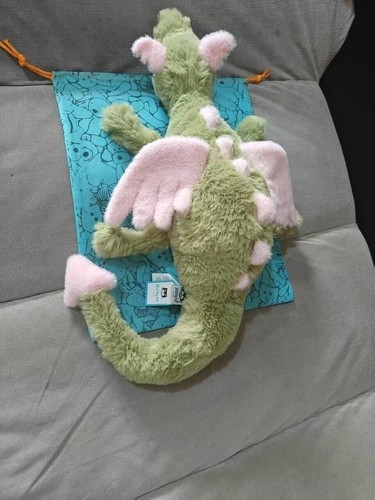 Jellycat Malachy Dragon - RARO - NUEVO CON ETIQUETAS - Impresionantes juguetes juguetes de peluche medianos - Imagen 2 de 6