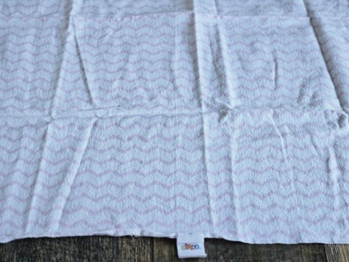 CIRCO Pink White Chevron Baby Girl Blanket Flannel Receiving Zig Zag Swaddle - Picture 3 of 8