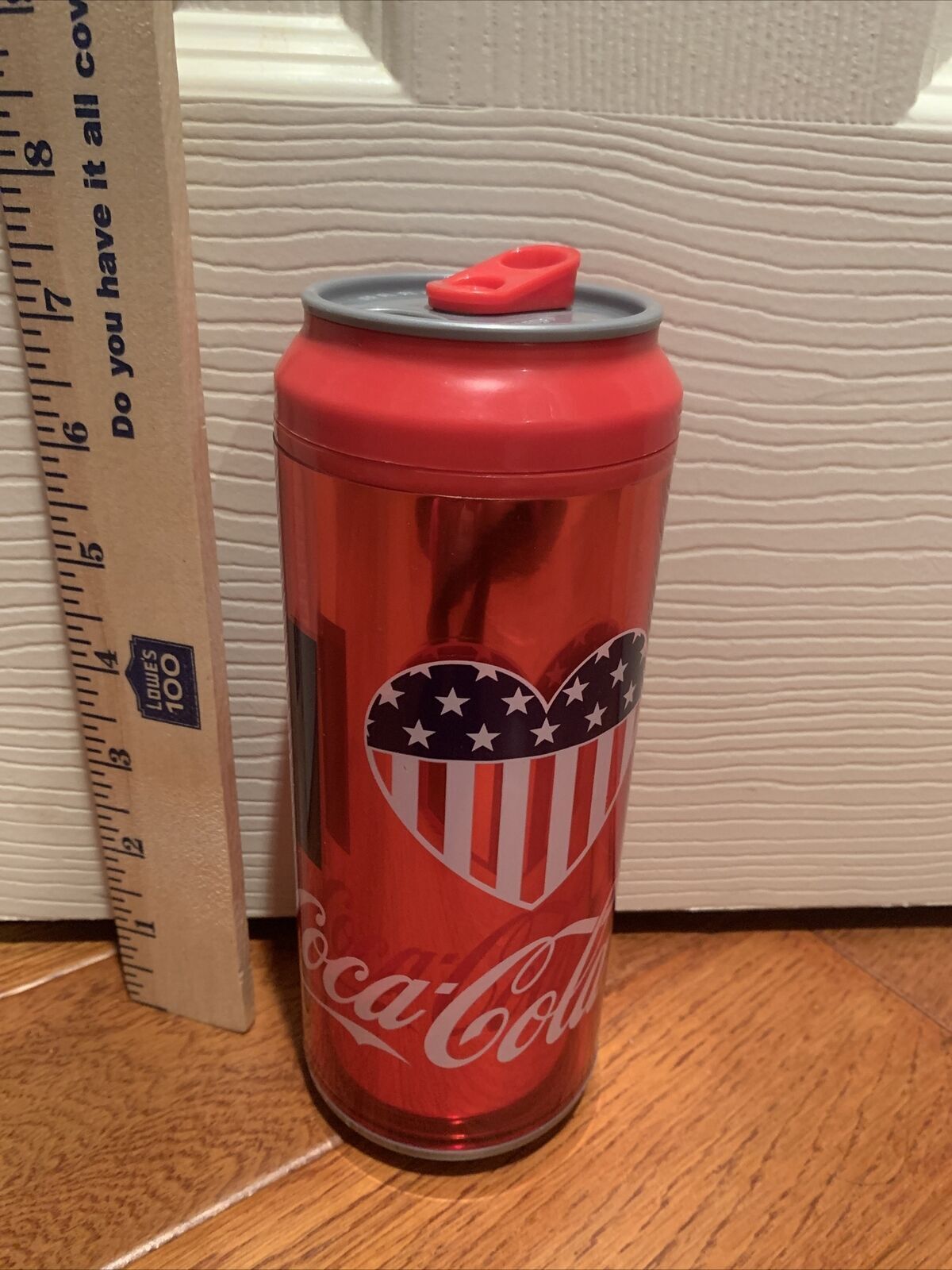 Cool Gear Coca Cola Collectible Tumbler "I Heart Coca cola" American flag Heart 