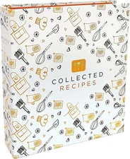 Better Kitchen Products Recipe Binder, 8.5" x 9.5" 3 Ring Binder Organizer Set (