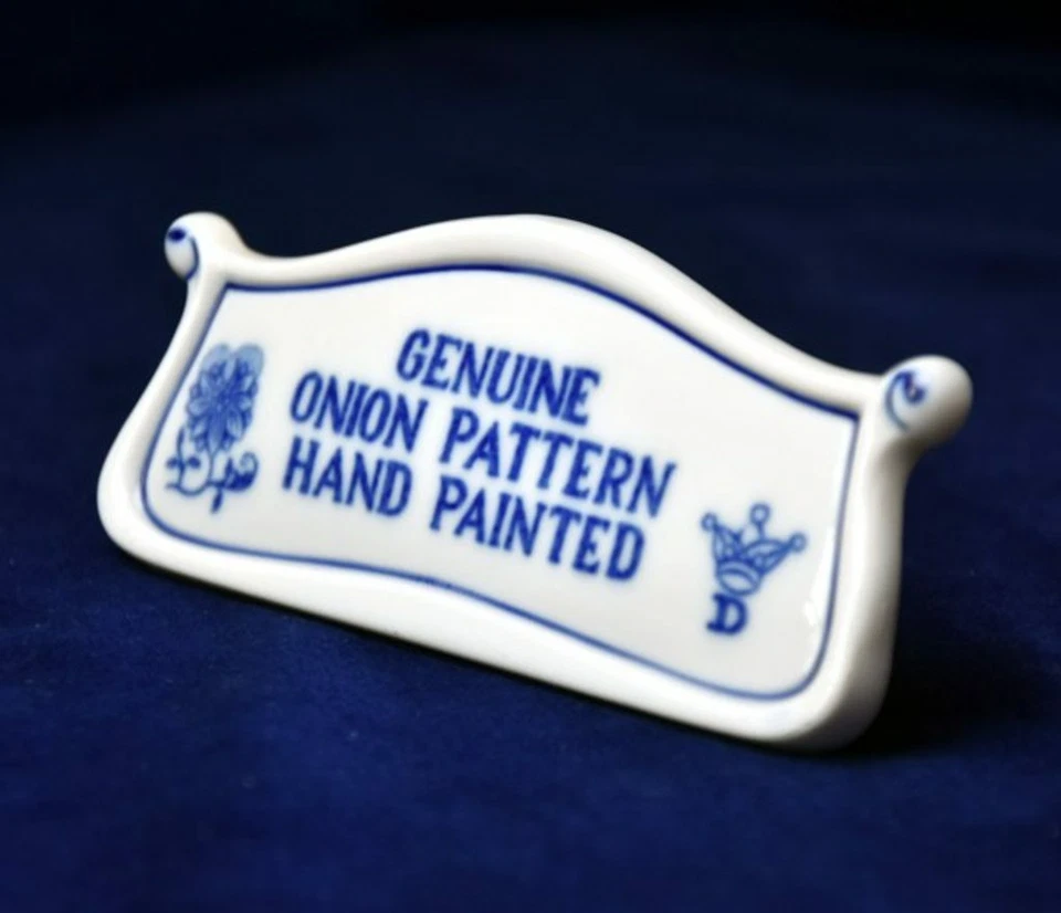 Onion Pattern Bohemia Original Mocha Cup 0.08L + Saucer R 11cm Porcelain - Image 2 of 4