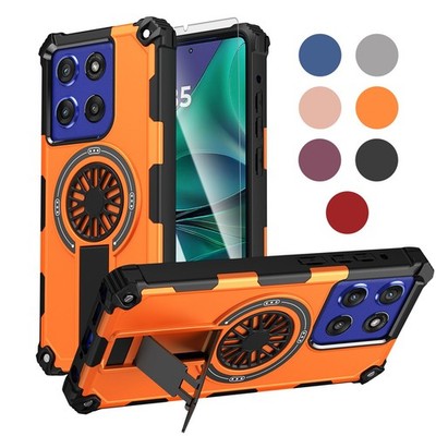 For Motorola Moto G Stylus 5G/G Power/G 5G 2025 Rugged Stand Case + Screen Glass
