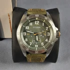 Citizen Eco-Drive Men's Watch Green Fabric Day Date With Box 8729-S096944