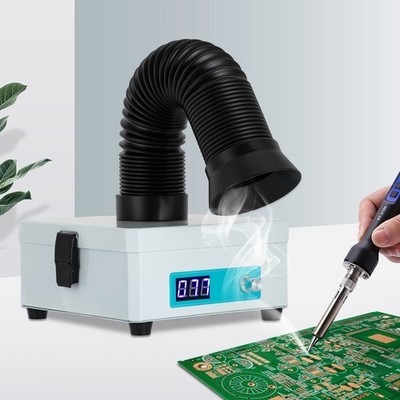Desktop Solder Fume Extractor Soldering Smoke Filter Absorber Remover 15m³/H