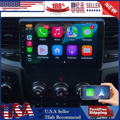 Android 13 CarPlay Radio GPS For 2013 14-2019 Dodge Ram 1500 2500 3500 Manual AC