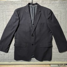 H M Essentials Mens Blazer Slim Fit Navy Blue Jacket Suit Coat Size 46R No 12