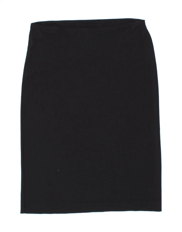 J. CREW Womens Petite Straight Skirt Small W30  Black Rayon AU07 - Image 2 of 3