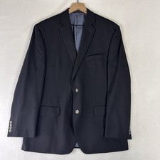 Calvin Klein Men  s Blazer 42R Navy Wool Metal Buttons Sport Coat Jacket
