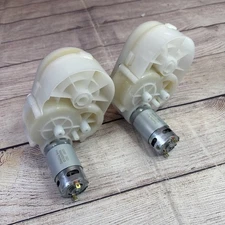 Pair of 12V Motor & Gearbox Assembly for Peg Perego Children Ride On Car, (Read)