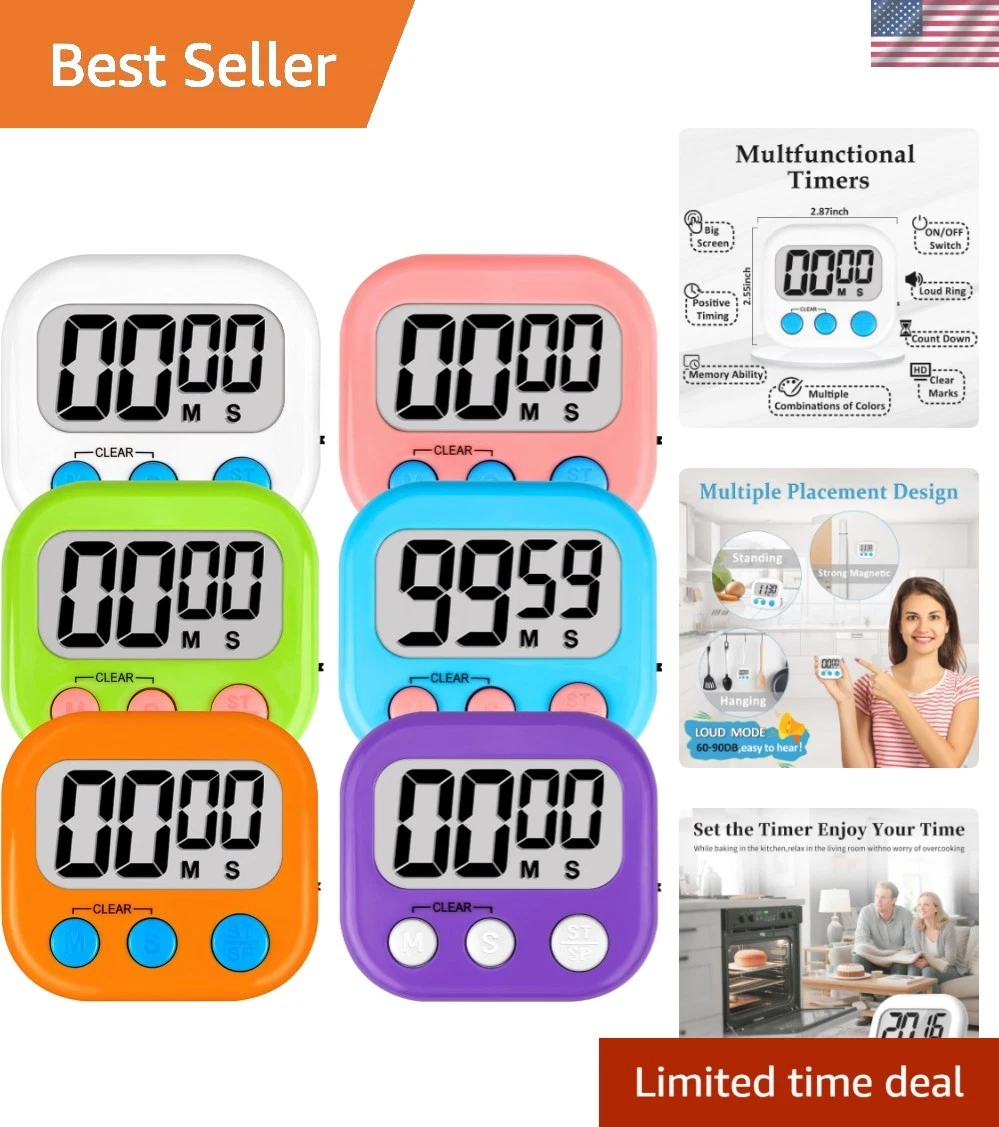 Classroom Timers for Kids Classroom Magnetic Digital Kitchen Timers for Cooki...