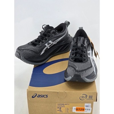 Asics Superblast 2 Running Shoes Men 6 Women 7.5 Black White 1013A160-001 - NEW