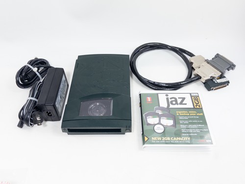 IOMEGA Jaz Drive 2GB SCSI w/ Cart, Cable & Adapter, Tested & Working