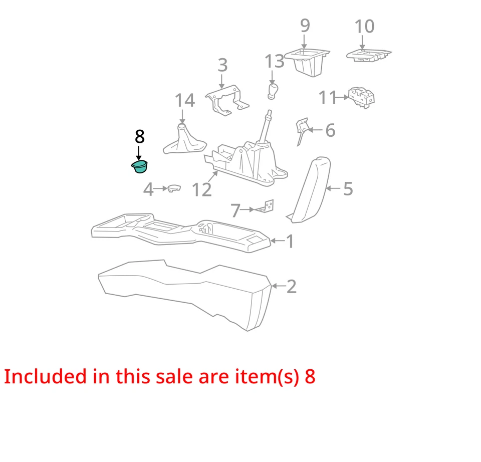 Chevrolet Pontiac Cavalier 2000-2005 soporte para incendios solares ASM F/FLR CNSL RR C 22625582 Foto 2 de 3