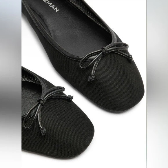 Nuevo Stuart Weitzman Negro Malla Arabella Ballet Pisos 7 Foto 3 de 4