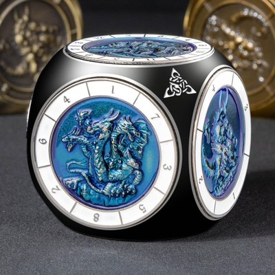 Roycevon 7 in 1 Unique Spinner DND Dice Set D&D, Metal D and D Dice with Gift...