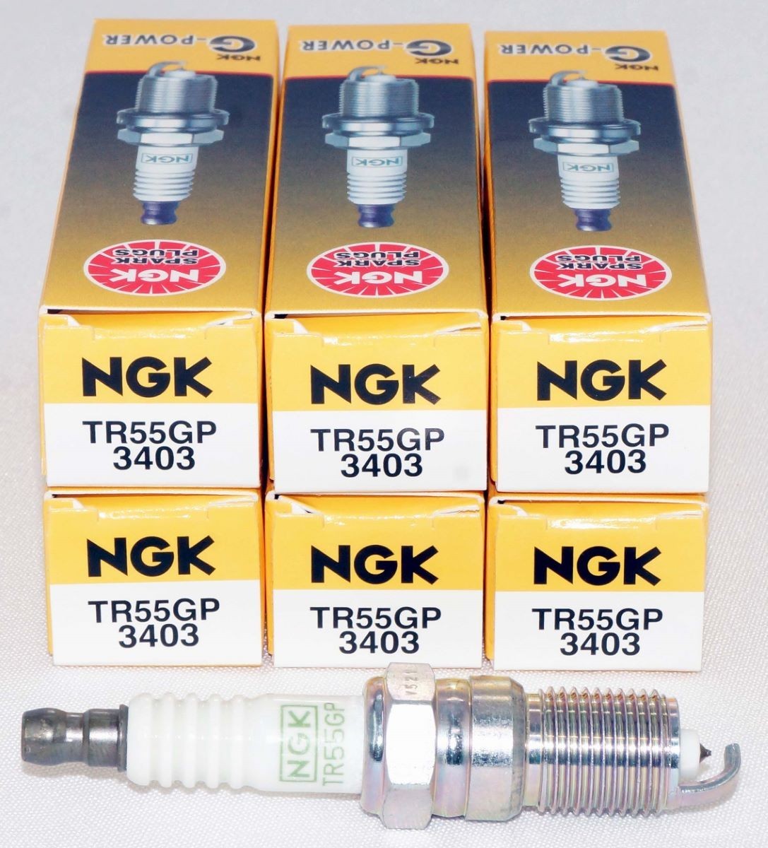 6 Pack Genuine NGK 3403 G-Power Spark Plug TR55GP for Ford GM Isuzu Mazda