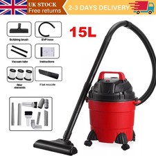 1200W Vacuum Cleaner Wet & Dry 15L Cylinder Powerful Car Valet Home Carpet Clean